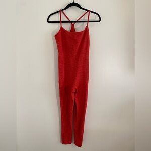 OFFLINE By Aerie The Hugger Legging Jumpsuit Red